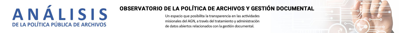 Botón de enlace al Observatorio de la política de archivos y gestión documental