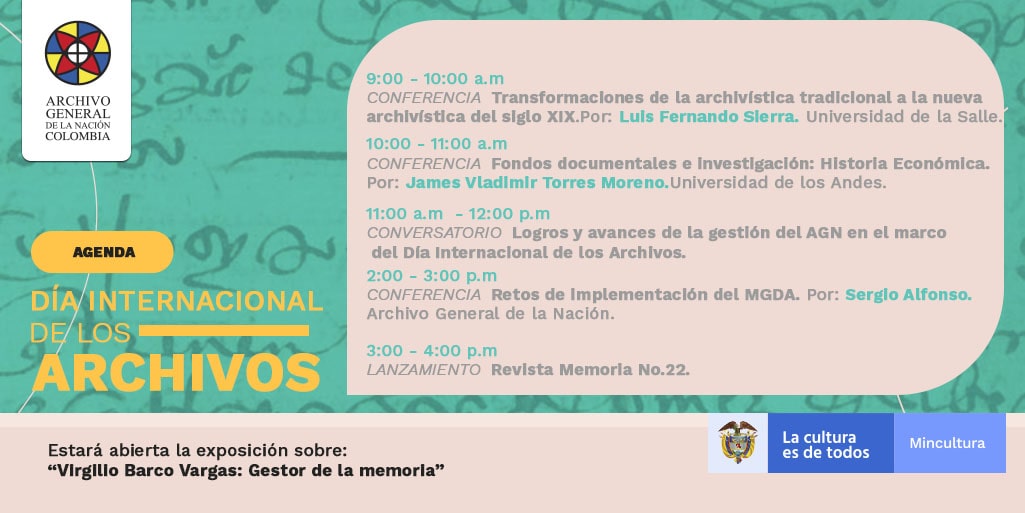 agenda Día internacional de los archivos