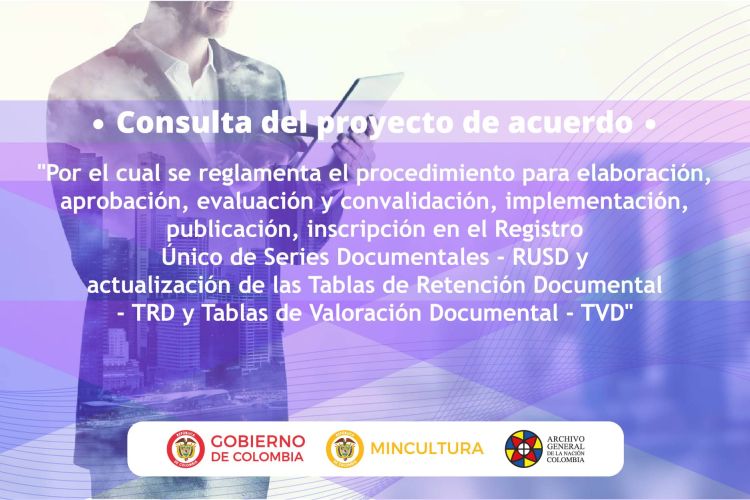 consulta pública del proyecto de Acuerdo TRD y TVD