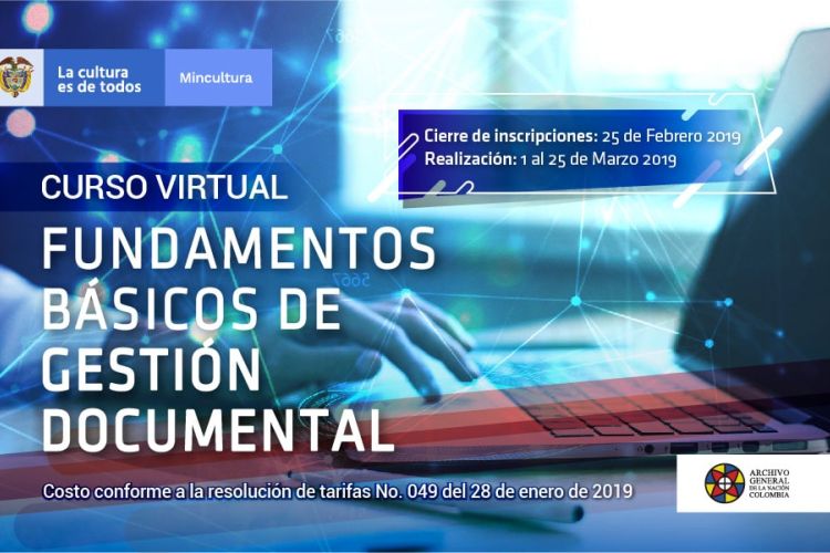 imagen curso virtual Fundamentos básicos de gestión documental