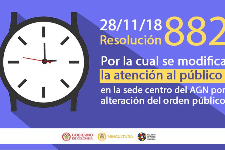 resolución 882 del 27 de noviembre de 2018