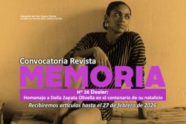 Convocatoria Revista Memoria no 26 Dossier: “Delia Zapata: danzas al ritmo de las aguas y el tambor” Homenaje en el centenario de su natalicio