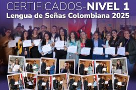 Colaboradores certificados en Lengua de Señas Colombiana