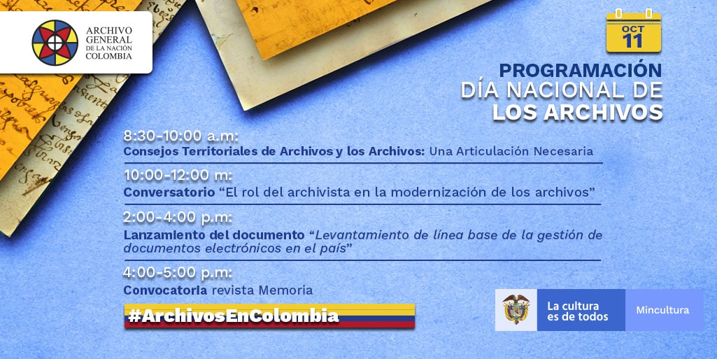 agenda Día Nacional de los Archivos