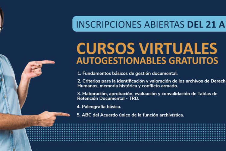 Inscribete a nuestros cursos virtuales autogestionables gratuitos del 21 al 25 de octubre de 2024