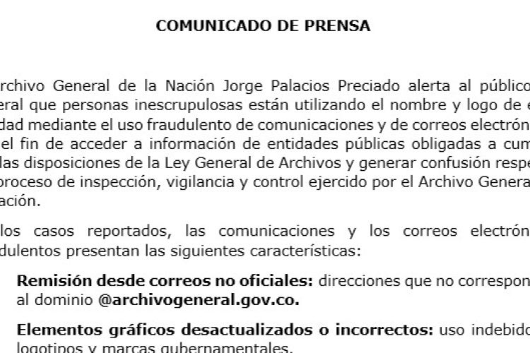 COMUNICADO DE PRENSA 2025-01-31