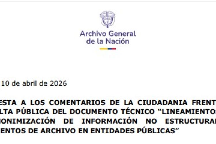 RESPUESTA A LOS COMENTARIOS