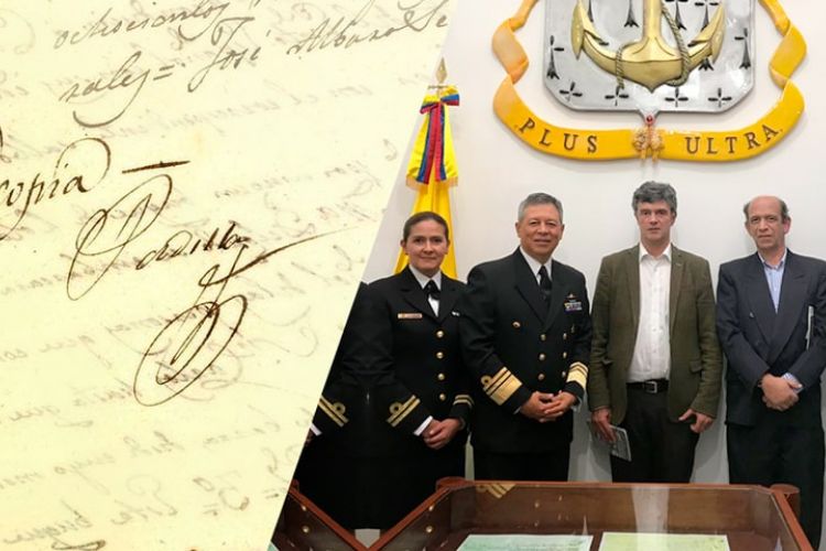 imagen entrega capitulación del Combate Naval del Lago de Maracaibo a la Casa de Historia Naval