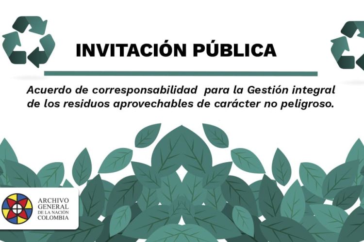 imagen Gestión integral de los residuos aprovechables generados por el AGN