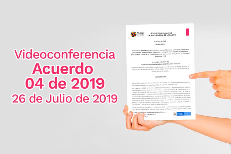 imagen videoconferencia sobre el Acuerdo 04 de 2019