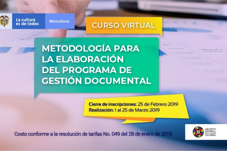 imagen curso virtual Metodología para la elaboración del programa de Gestión Documental