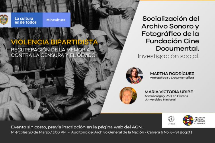imagen Socialización del archivo sonoro y fotográfico de la Fundación Cine documental