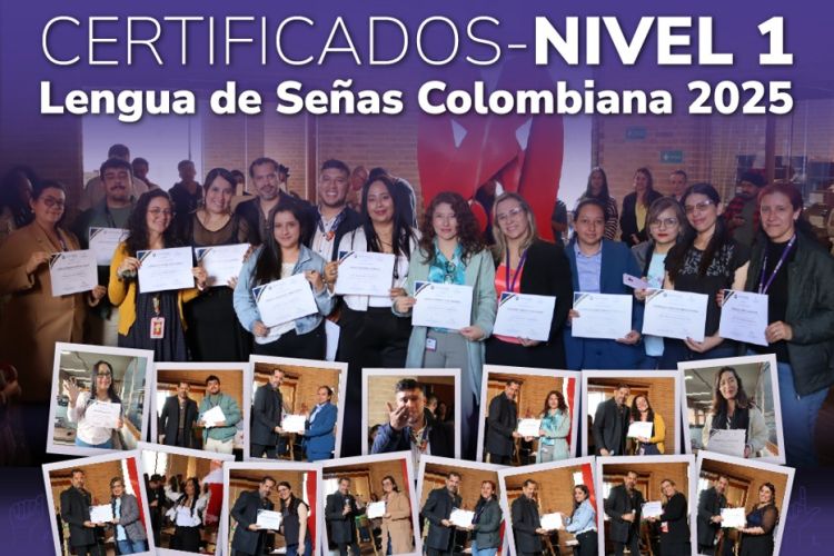 Colaboradores certificados en Lengua de Señas Colombiana