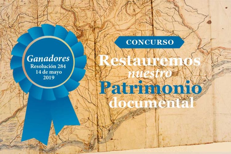 imagen ganadores del concurso: Restauremos nuestro patrimonio documental 2019