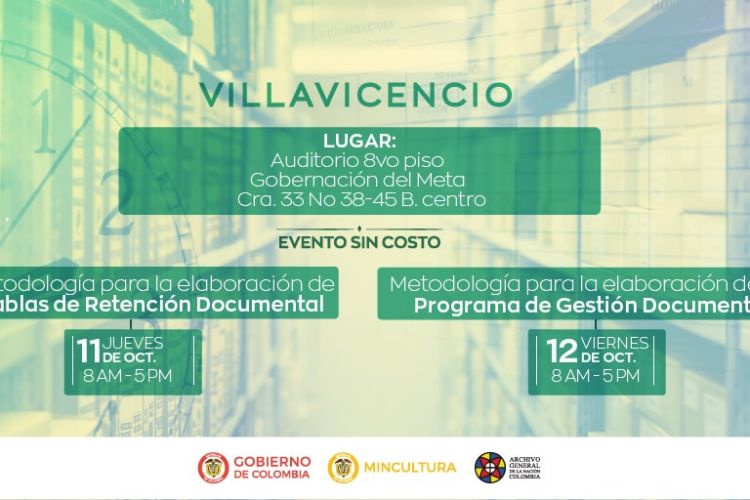 metodología TRD y PGD en Villavicencio