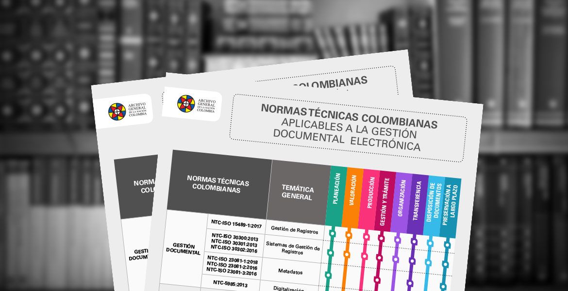 imagen de la infografía de las normas Técnicas Colombianas