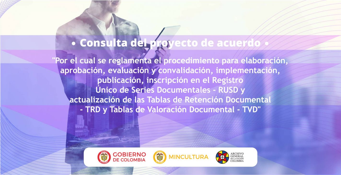  consulta pública del proyecto de Acuerdo TRD y TVD