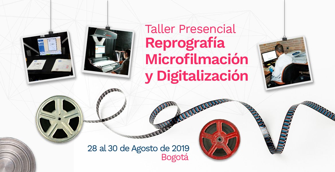 imagen taller presencial reprografía, microfilmación y digitalización