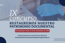 Convocatoria concurso Restauremos nuestro patrimonio documental